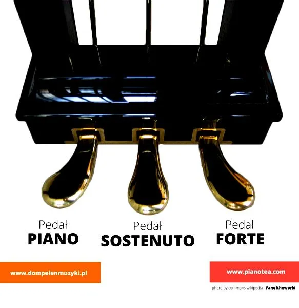 Funkcje pedałów pianina