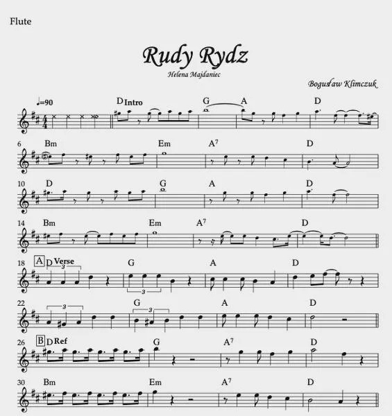Historia utworu Rudy rydz