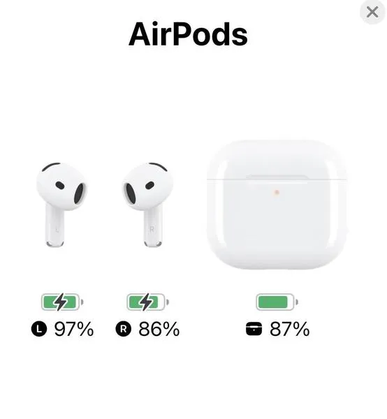 Kontrola stanu baterii AirPods