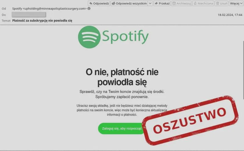 Metody płatności za Spotify