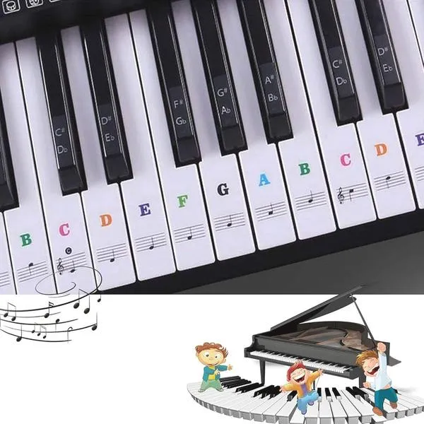 Naklejki na pianino