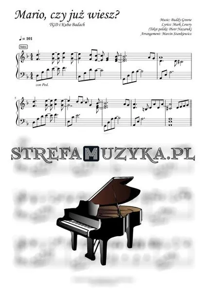 Nuty na pianino