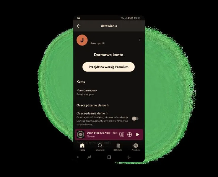 Zarządzanie subskrypcją Spotify